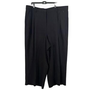 GOOD AMERICAN Women Wide Leg Trouser Pants Black Size 18